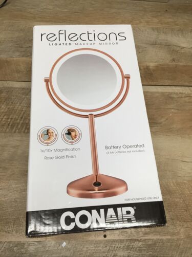 SEE NOTES Conair Reflections Double-Sided LED Lighted Vanity Makeup Mirror (6922728472759)